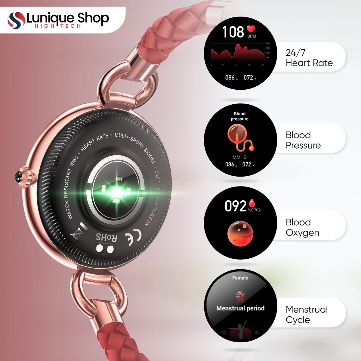 LSBEAUTY, La montre connectée bijoux - Lunique Shop