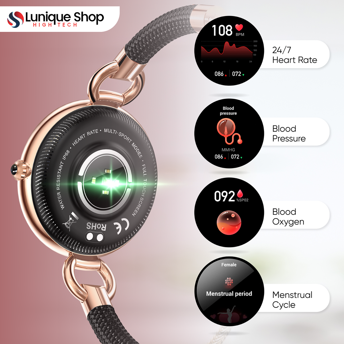 LSBEAUTY, La montre connectée bijoux - Lunique Shop