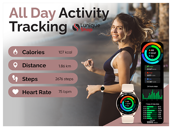 Montre connectée femme LSDIAMS smartwatch appel Bluetooth - Lunique Shop