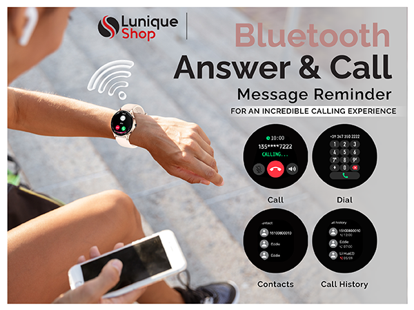 Montre connectée femme LSDIAMS smartwatch appel Bluetooth - Lunique Shop