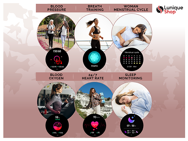 Montre connectée femme LSDIAMS smartwatch appel Bluetooth - Lunique Shop