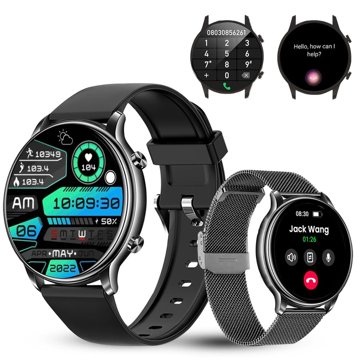 LSWATCH Montre Connectée Femme Appel Bluetooth Temperature - Lunique Shop
