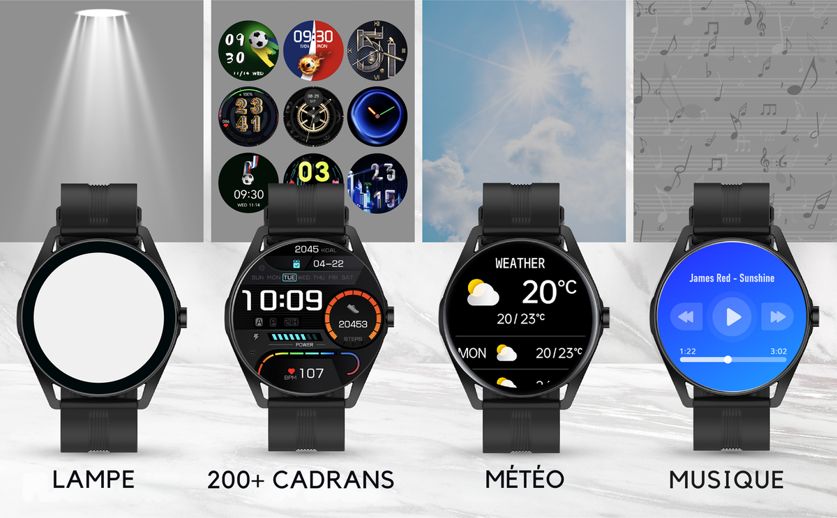 LSTIME montre connectée appel Bluetooth - Lunique Shop