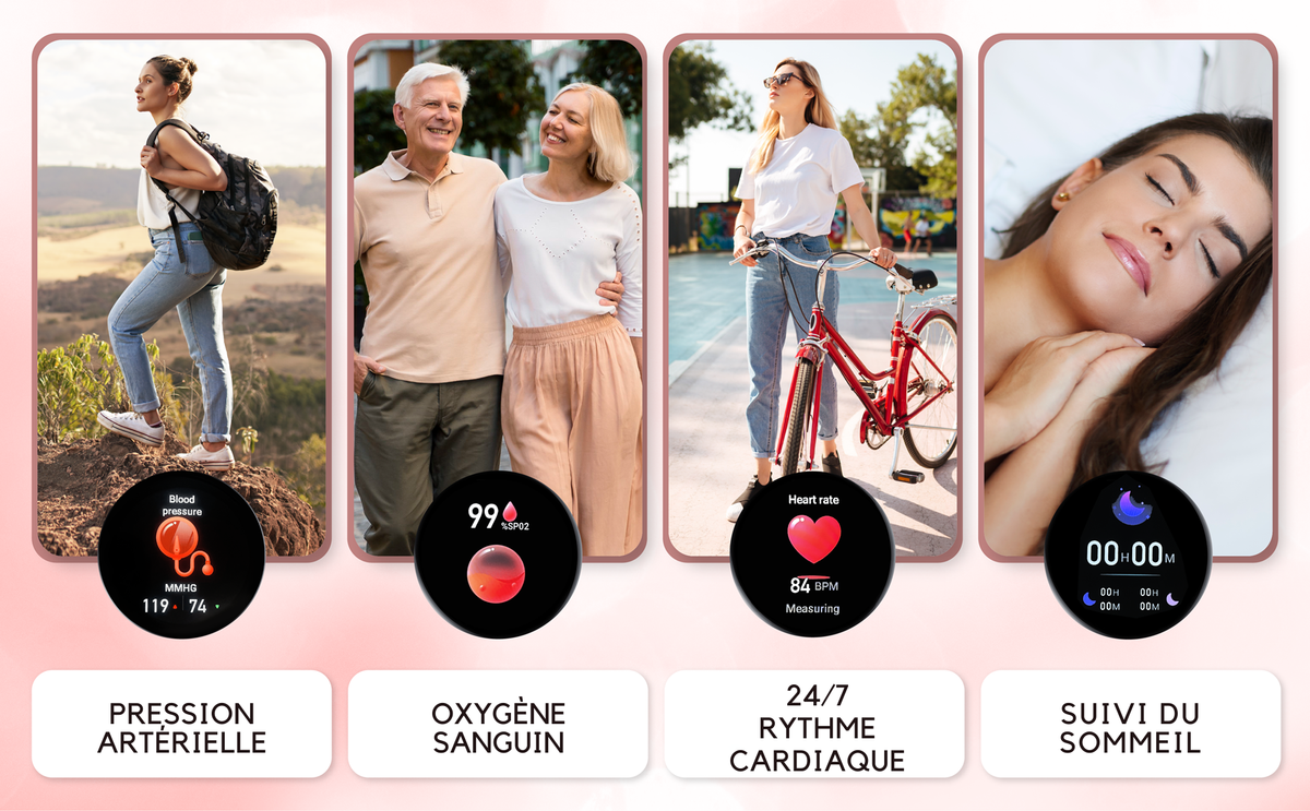 LSWATCH Montre Connectée Femme Appel Bluetooth Temperature - Lunique Shop