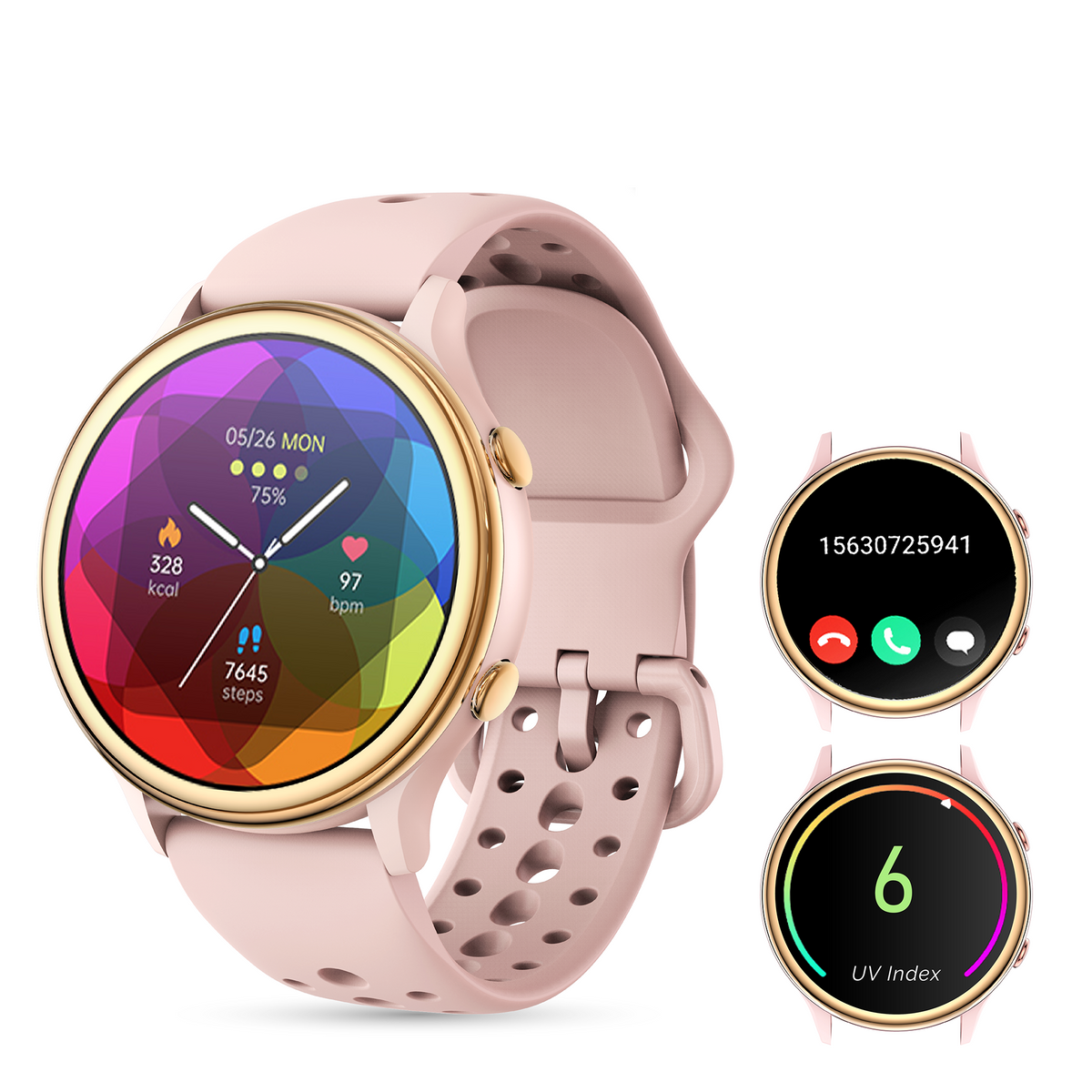 Montre Connectée LSFULL Femme ultra léger Appel Bluetooth, 1,27&quot; HD Smartwatch - Lunique Shop
