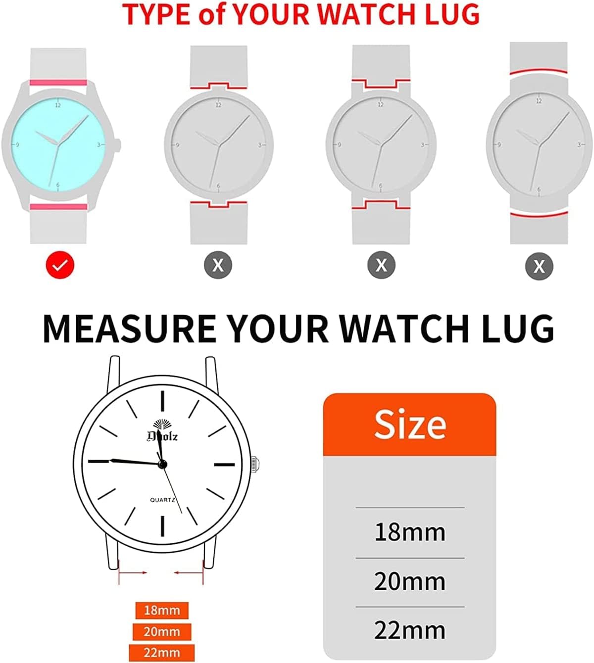 Bracelet interchangeable avec fermoir - Lunique Shop