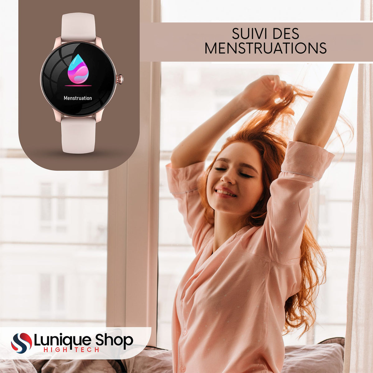 Montre connectée LSFIT écran personnalisable - Lunique Shop