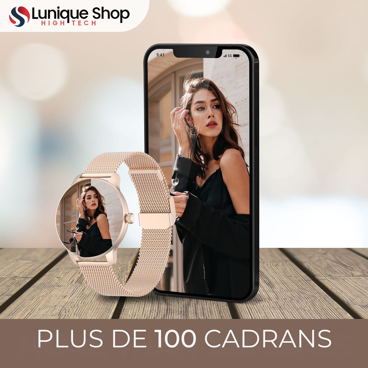 Montre connectée LSFIT écran personnalisable - Lunique Shop