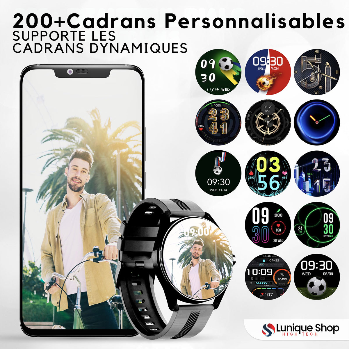 LSTIME montre connectée appel Bluetooth - Lunique Shop