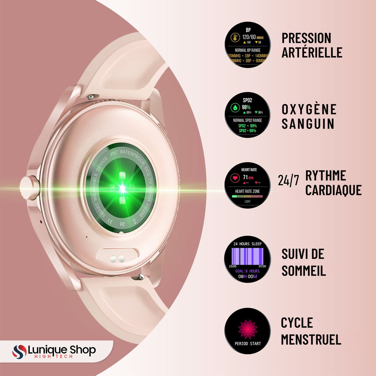 LSTIME montre connectée appel Bluetooth - Lunique Shop