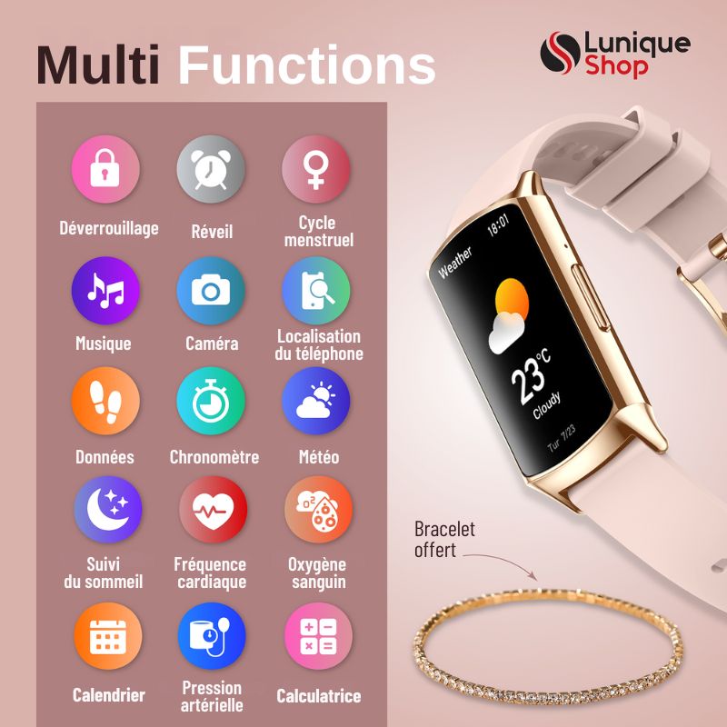 LSPRO Montre Connectée Femme 110+ Sport - Lunique Shop