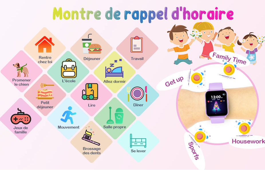 LSKIDS 1 Montre connectée enfant sans sim - Lunique Shop