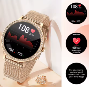 Montre connectée avec cadran à strass - Lunique Shop