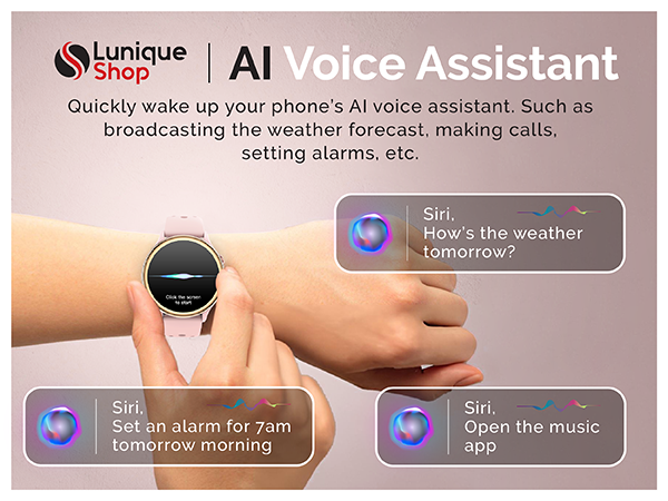 Montre Connectée LSFULL Femme ultra léger Appel Bluetooth, 1,27&quot; HD Smartwatch - Lunique Shop