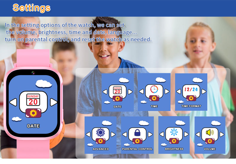 LSKIDS 3 montre connectée enfant sans sim sans téléphone - Lunique Shop