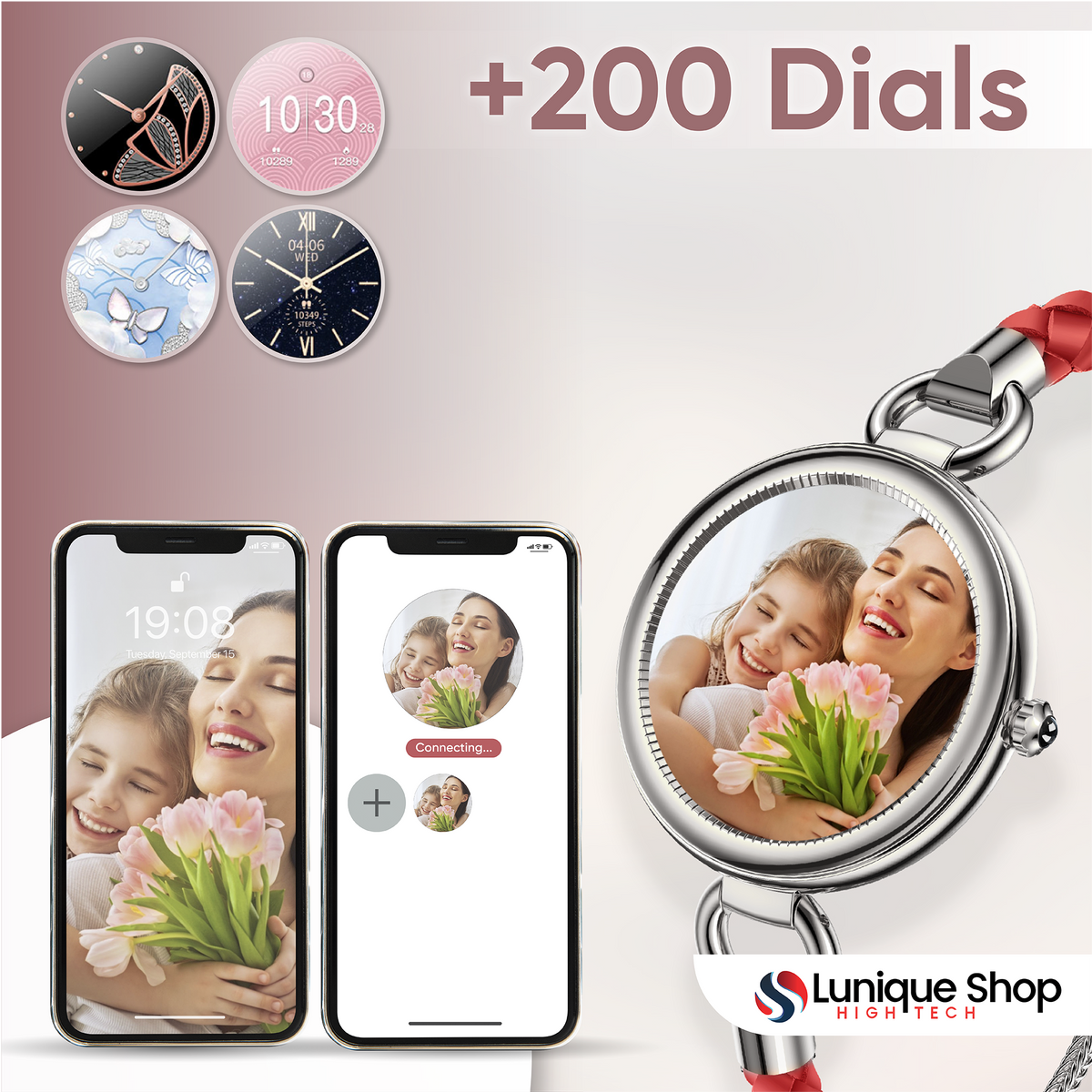 LSBEAUTY, La montre connectée bijoux - montre connectee Lunique Shop