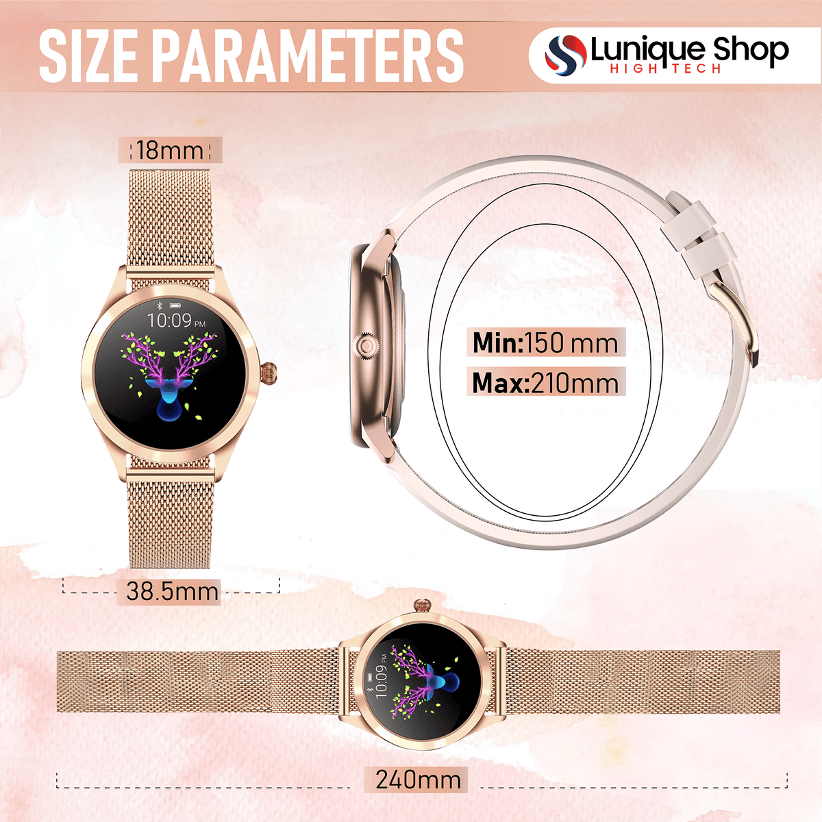 Montre connectée ROUND Reconditionnée - montre connectee Lunique Shop