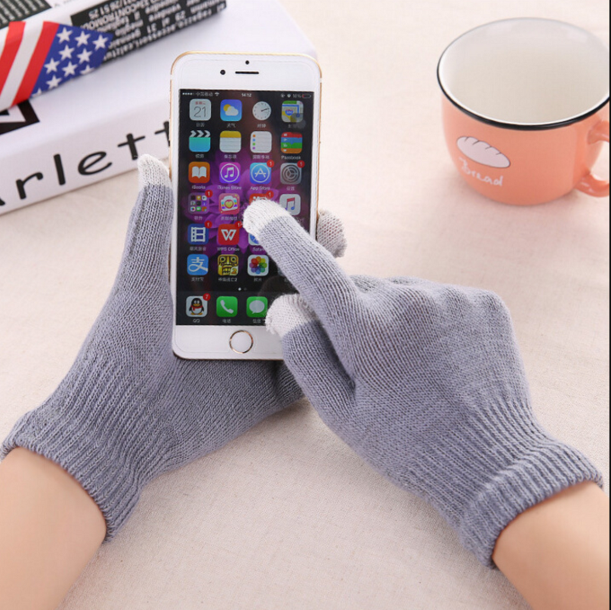 Gants tactiles &quot;GLOVES&quot; pour téléphone et tablette - gant Lunique Shop