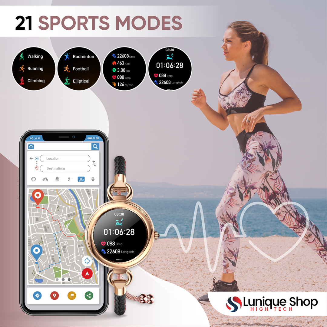 LSBEAUTY, La montre connectée bijoux - montre connectee Lunique Shop