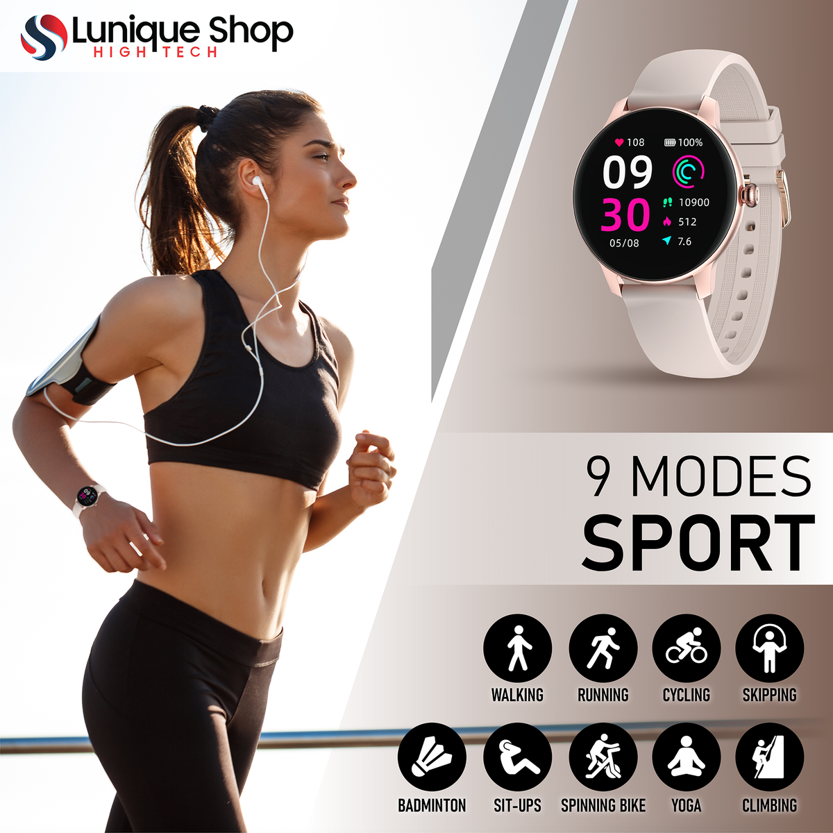 Montre connectée LSFIT Reconditionnée - montre connectee Lunique Shop