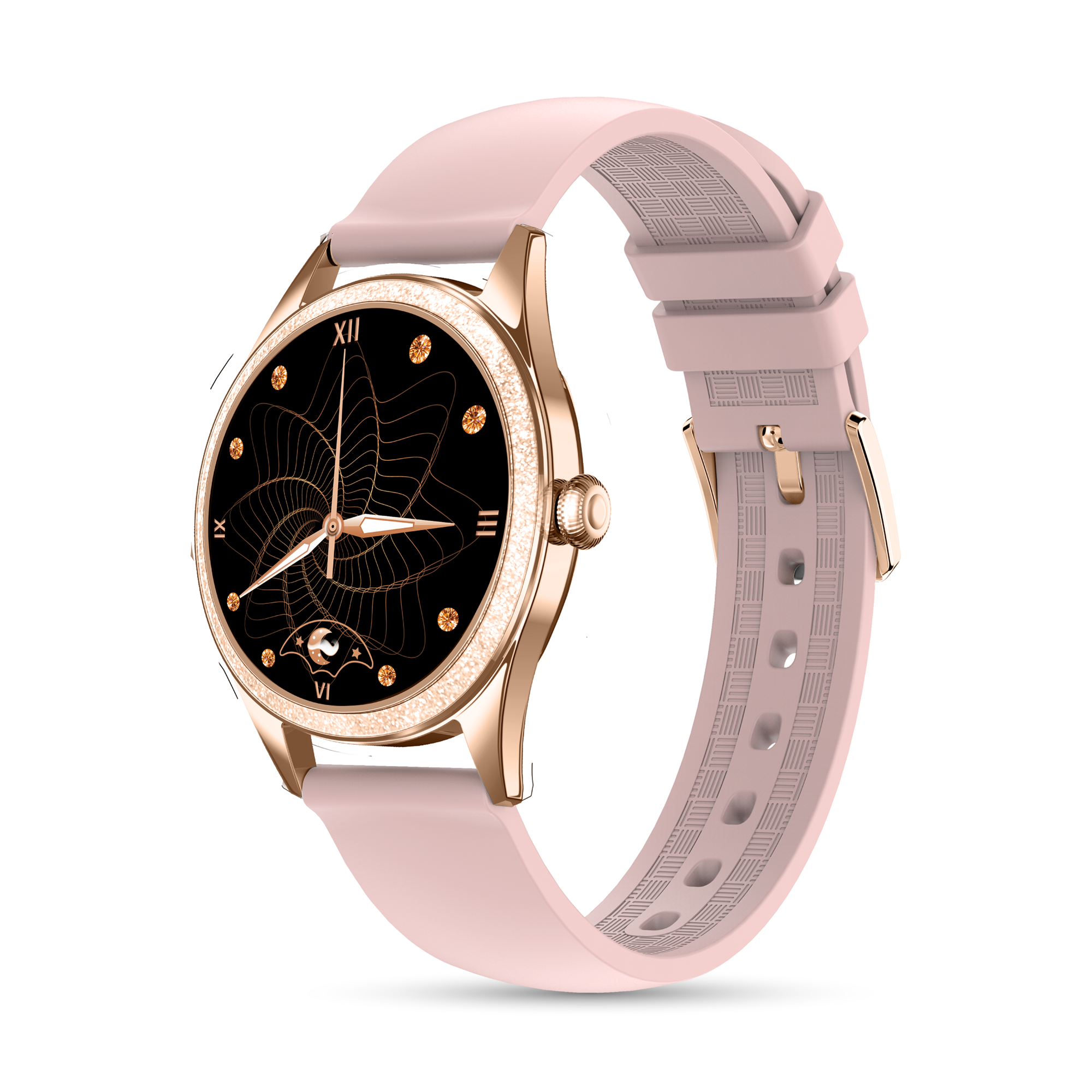 Montre connectée LSLUXE cadran avec paillettes ultra féminin - Lunique Shop