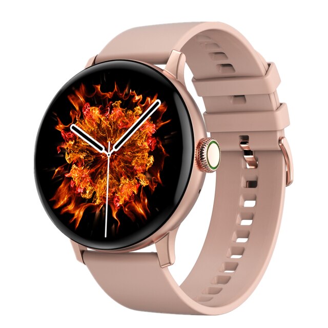 SMARTCALL , Appel en Bluetooth, musique, écran personnalisable - montre Lunique Shop Rose Silicone