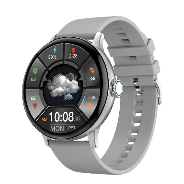 SMARTCALL , Appel en Bluetooth, musique, écran personnalisable - montre Lunique Shop Argent silicone