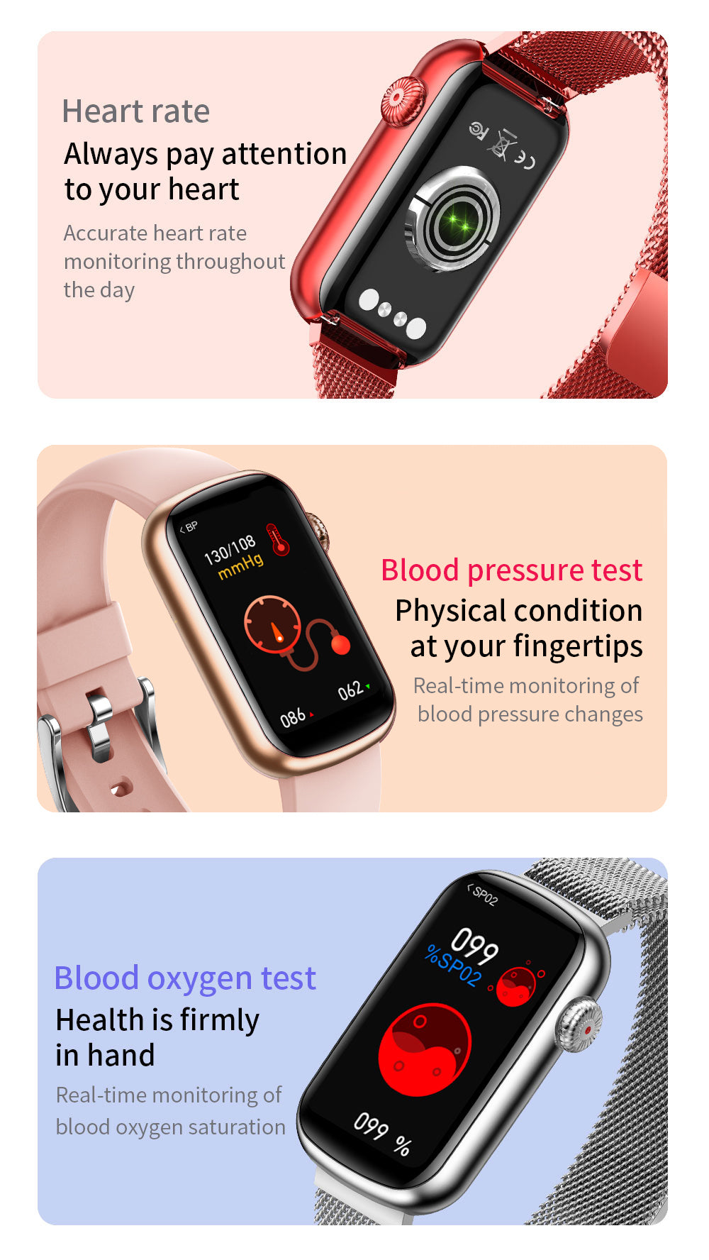 Montre connectée LUXURY Musique , météo - montre connectee Lunique Shop