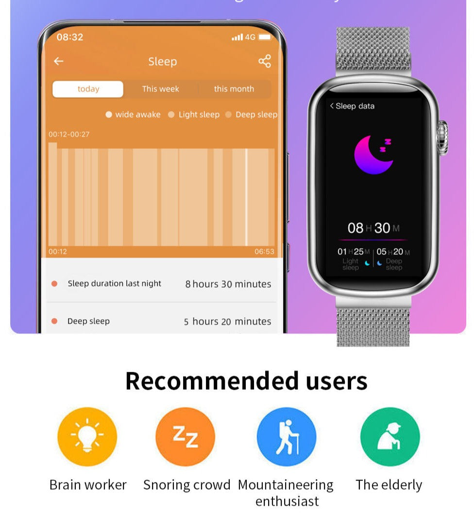 Montre connectée LUXURY Musique , météo - montre connectee Lunique Shop