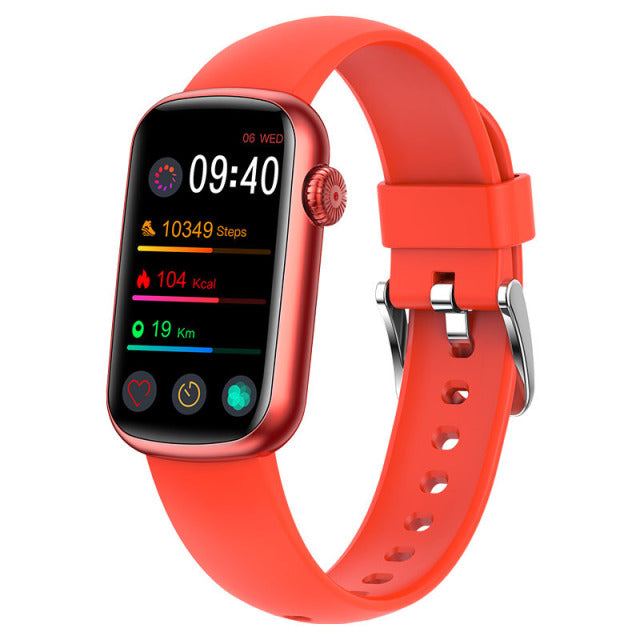 Montre connectée LUXURY Musique , météo - montre connectee Lunique Shop Rouge Bracelet Silicone