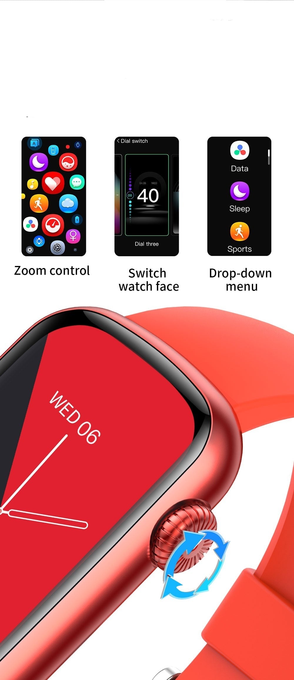 Montre connectée LUXURY Musique , météo - montre connectee Lunique Shop