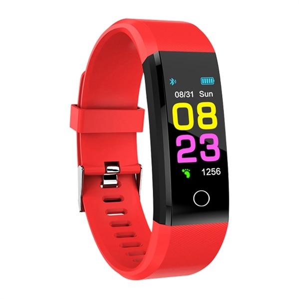 MYSOFT montre connectée tactile et écran personnalisable - montres Lunique Shop Rouge
