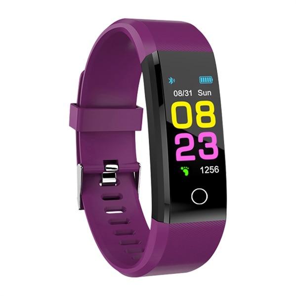 MYSOFT montre connectée tactile et écran personnalisable - montres Lunique Shop Violet